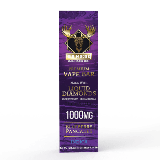 Big Moose 1000mg - Blueberry Pancakes - Diamond Infused Vape Bar